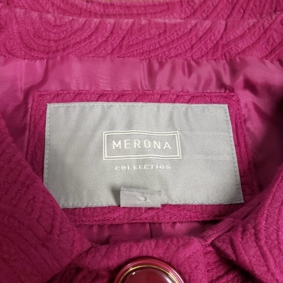 Merona Collections Magenta Suit/ Dress Jacket VGUC - Picture 7 of 12
